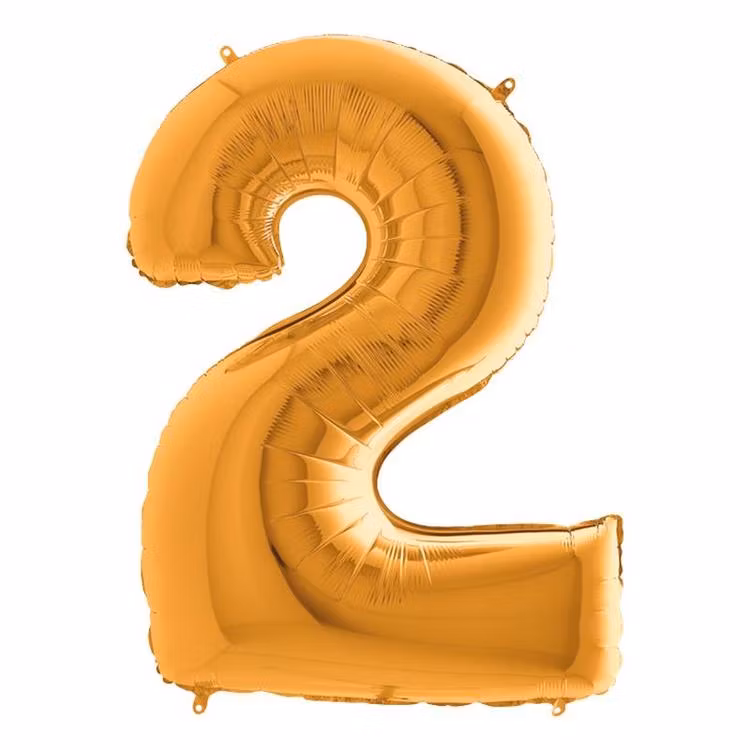 Guld Metallic Sifferballong