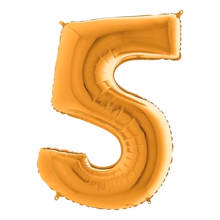 Guld Metallic Sifferballong