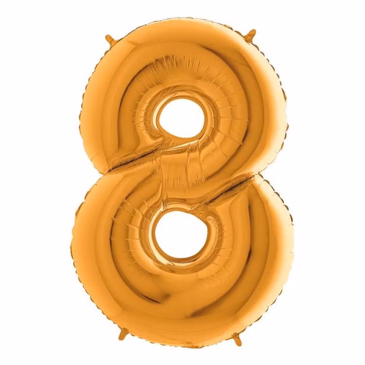 Guld Metallic Sifferballong