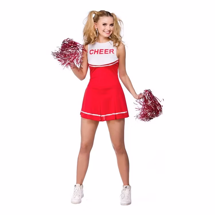 Hejarklacksledare Röd/Vit Maskeraddräkt