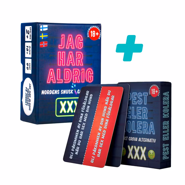 Jag har aldrig XXX + Pest eller kolera XXX