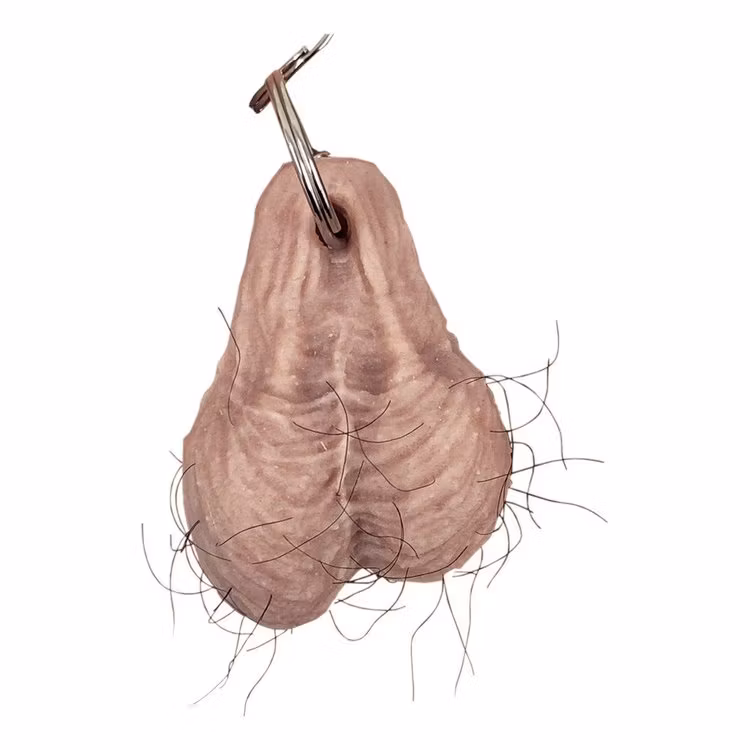 Hårig Pung På Nyckelring