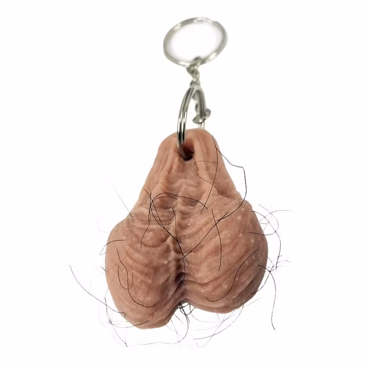 Hårig Pung På Nyckelring