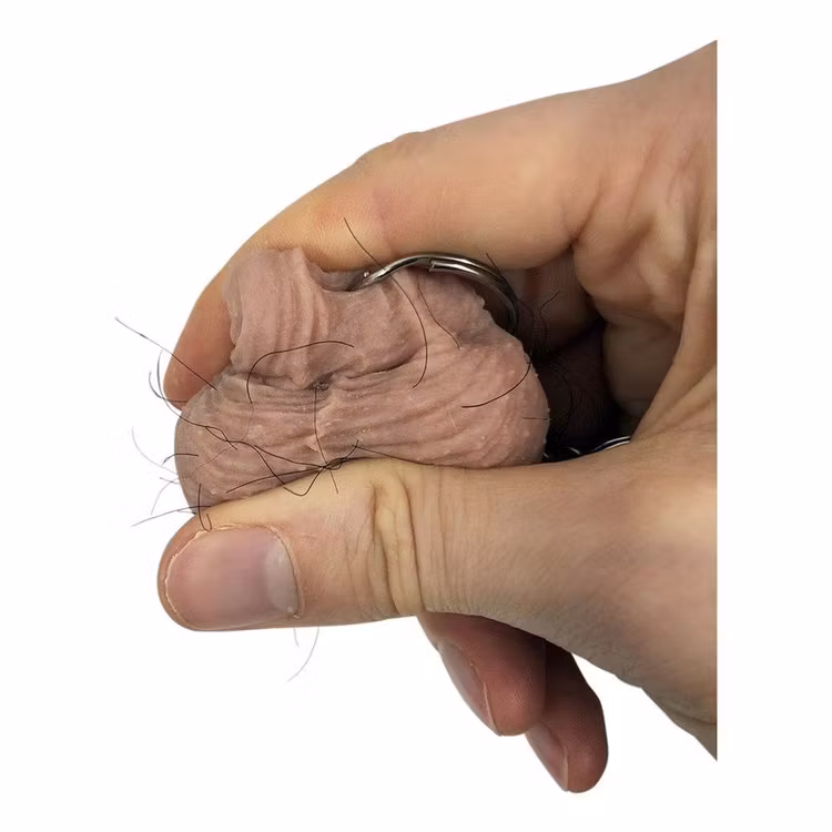 Hårig Pung På Nyckelring