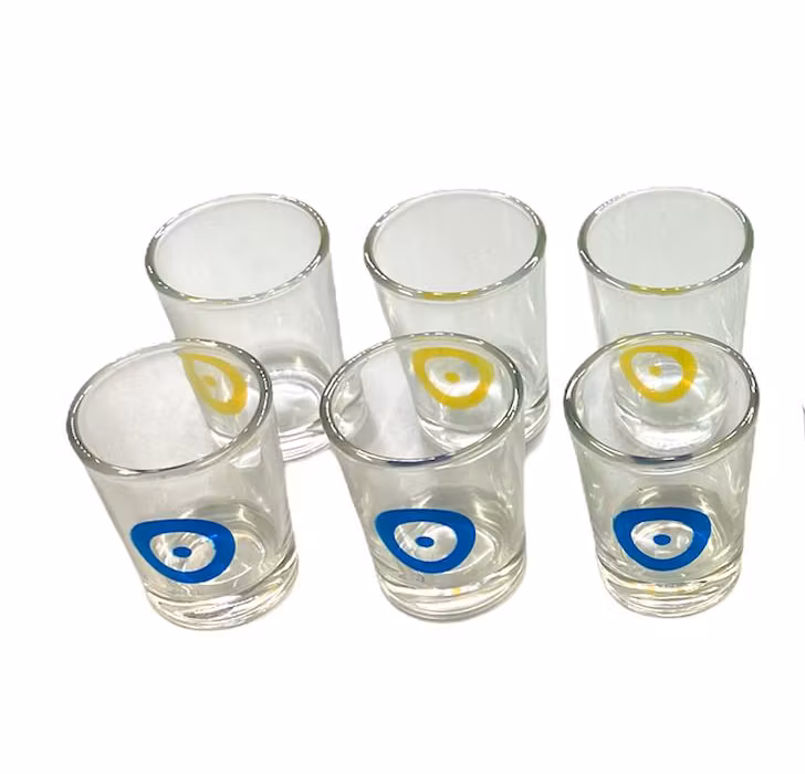 Shotglas i härdat glas (6-pack)
