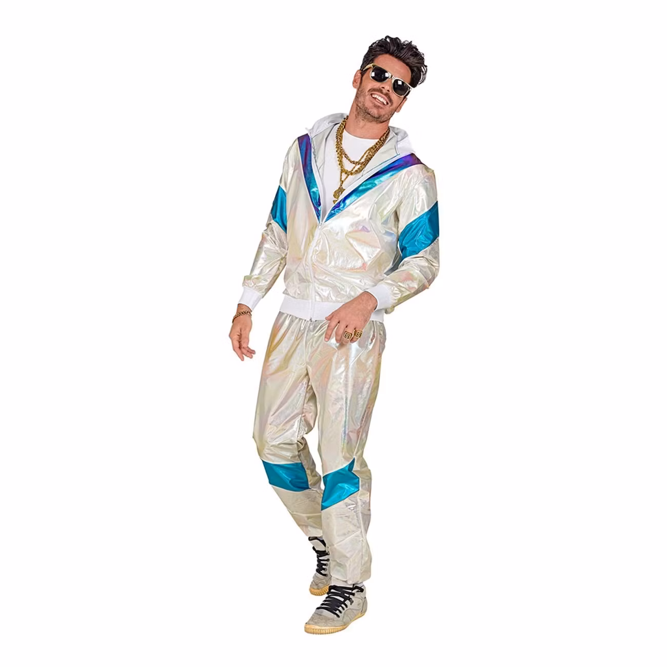 80-tals Holographic Träningsoverall