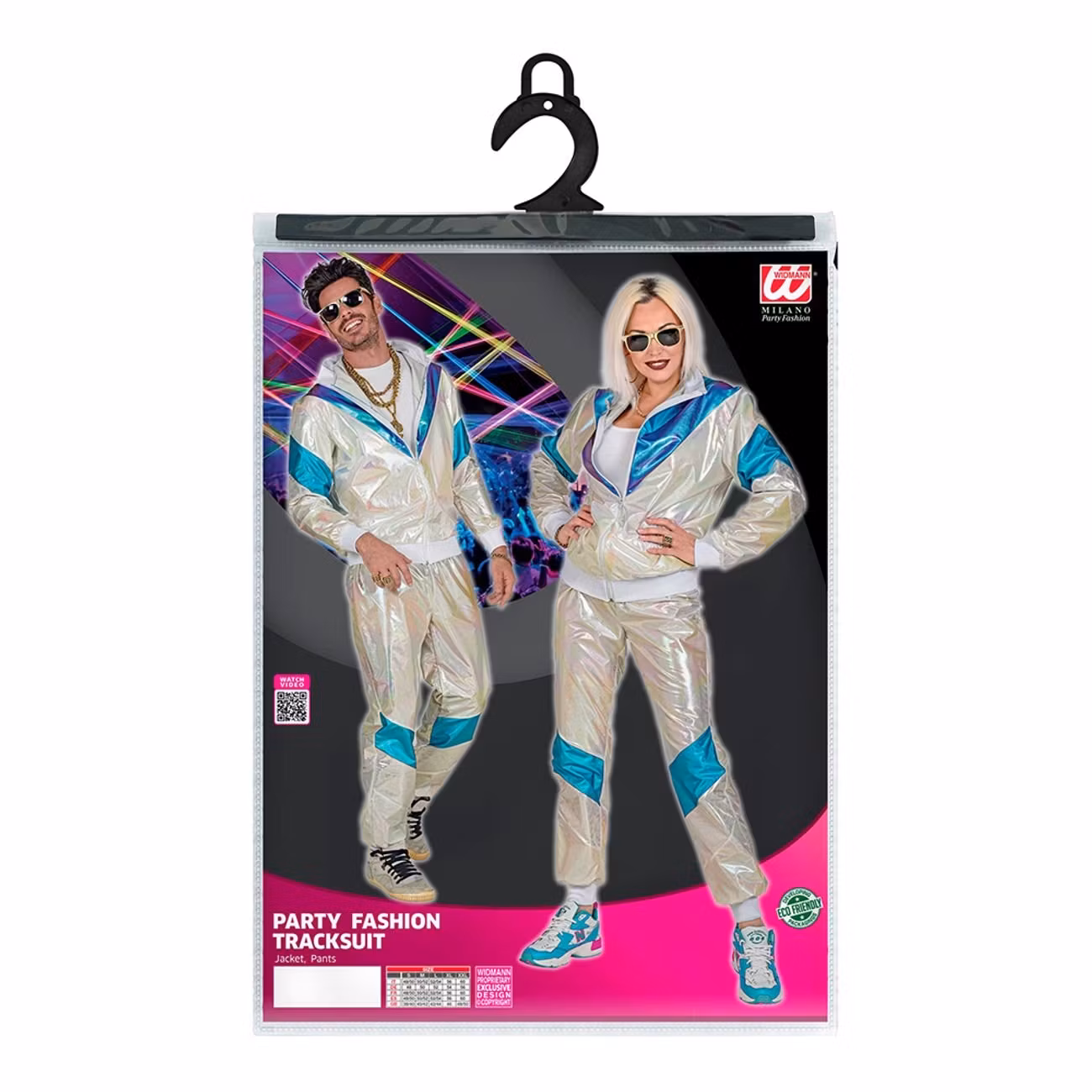 80-tals Holographic Träningsoverall