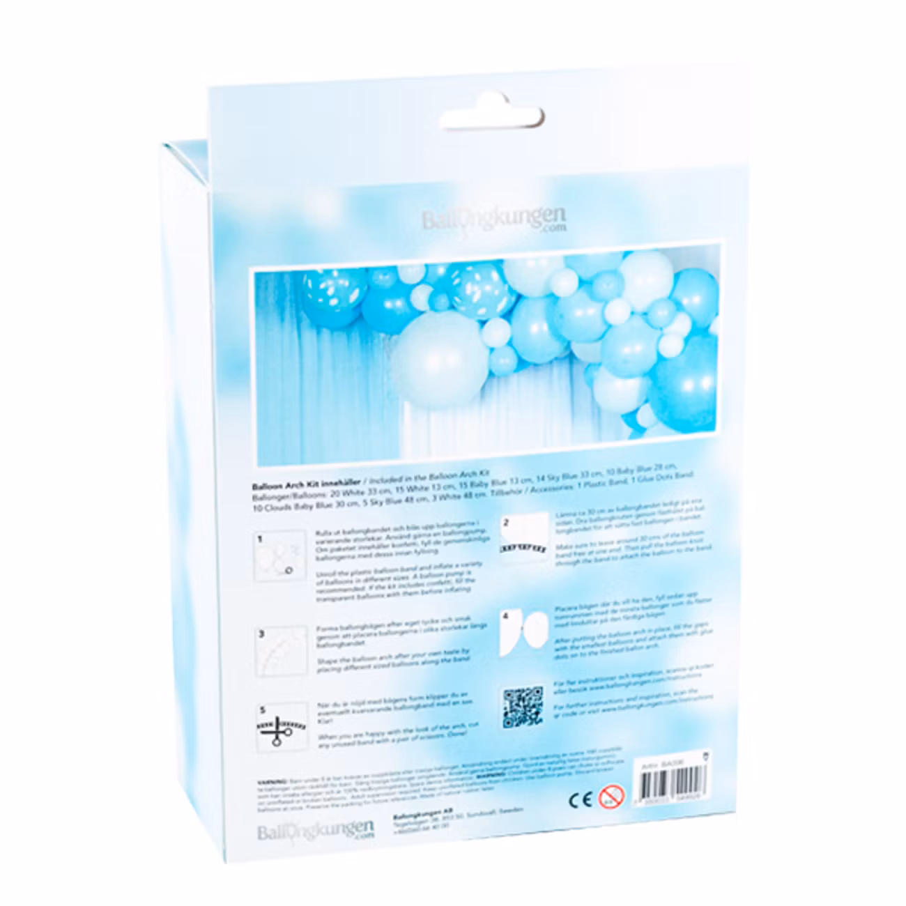 Ballongbåge Ljusblå