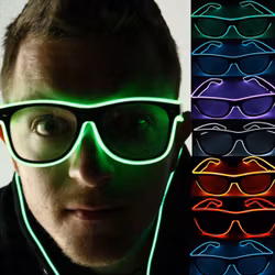 El Wire LED Glasögon