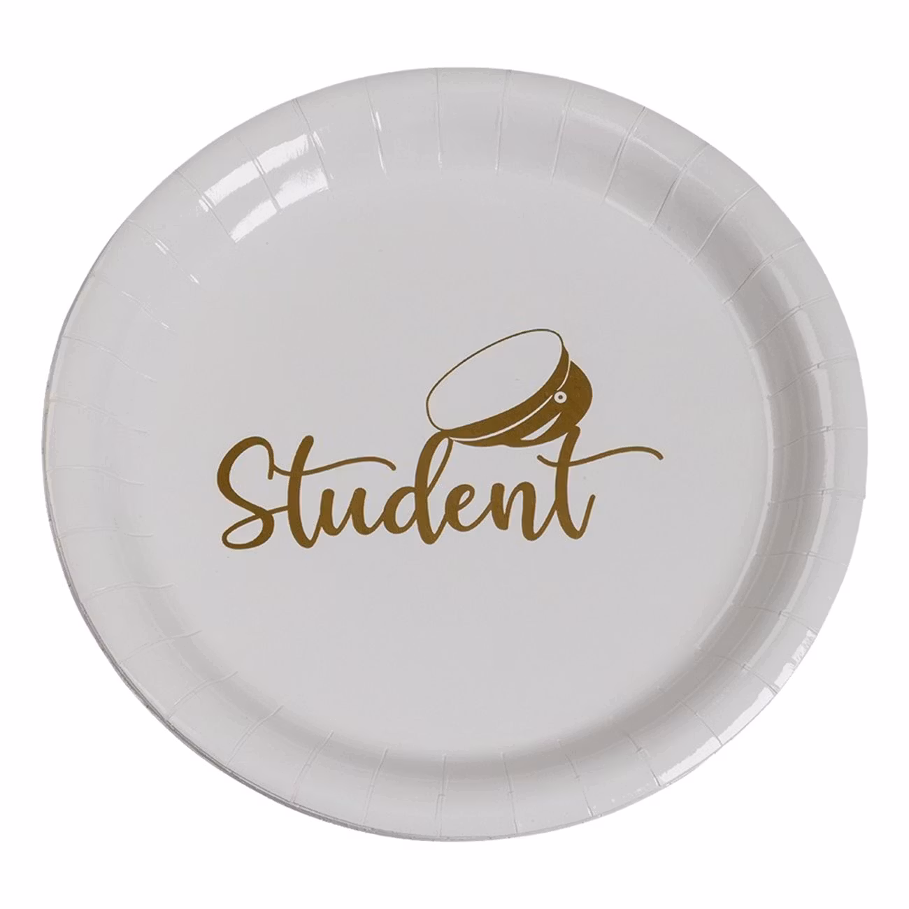 Papperstallrikar Student Guld