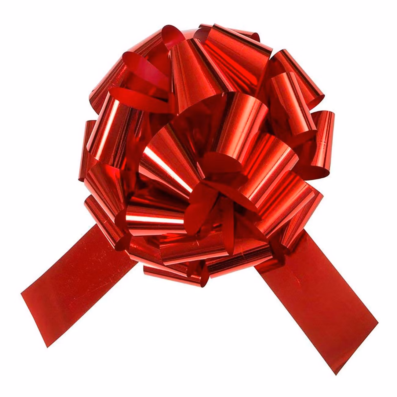 Gigantisk Presentrosett Röd Metallic