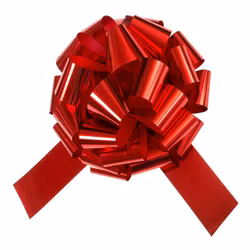 Gigantisk Presentrosett Röd Metallic