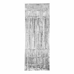 Dörrdraperi Silver Metallic