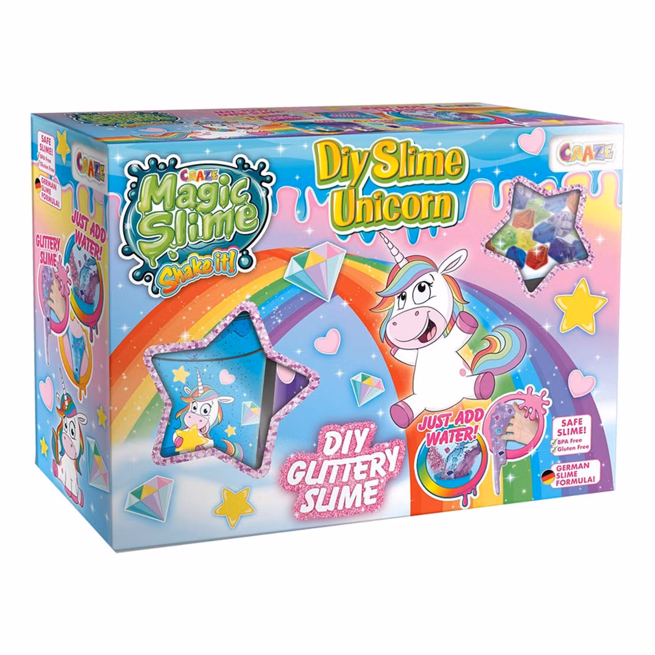 Gör Ditt Eget Unicorn Glitter Slime