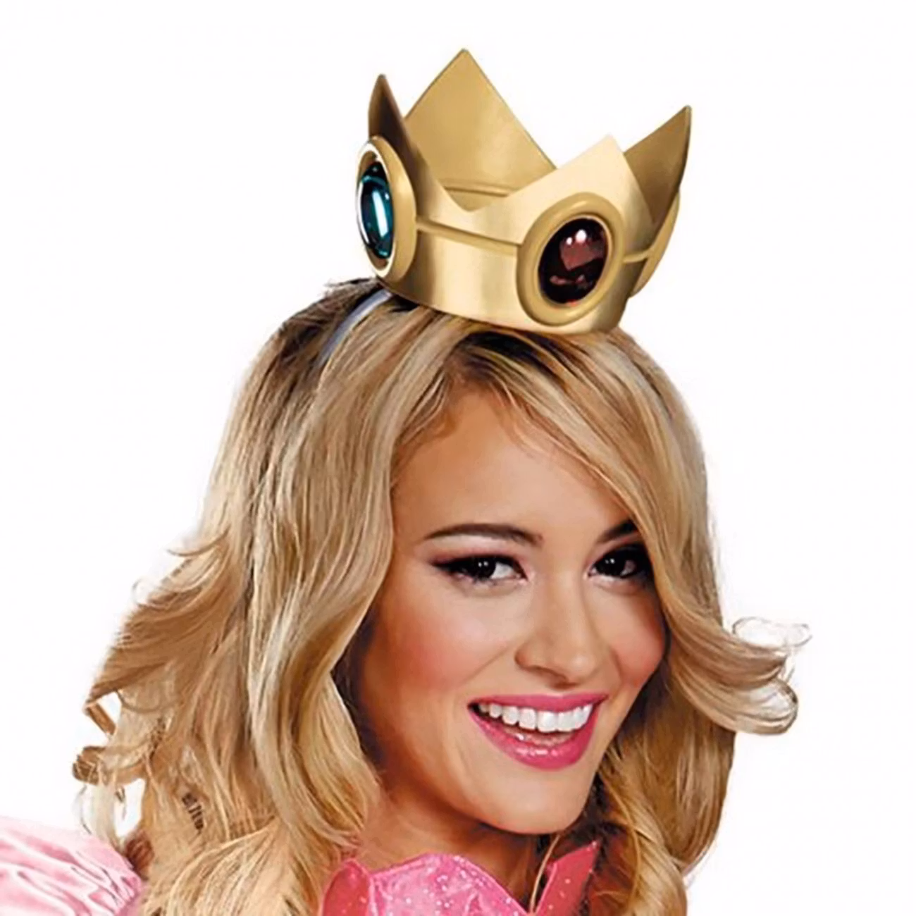 Prinsessan Peach Deluxe Maskeraddräkt