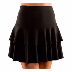 80-tals Volangkjol Svart