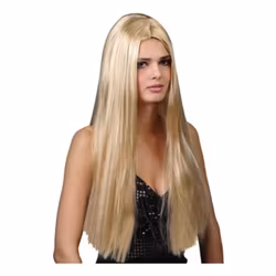 Lång Blond Peruk