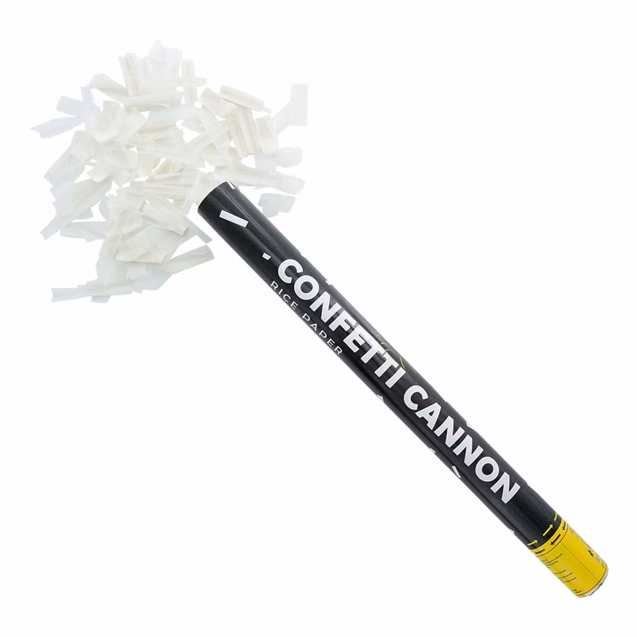 Konfettikanon Rispapper Vit