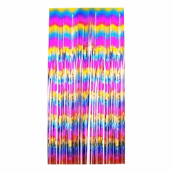 Glitterdraperi Regnbåge Smala Slingor