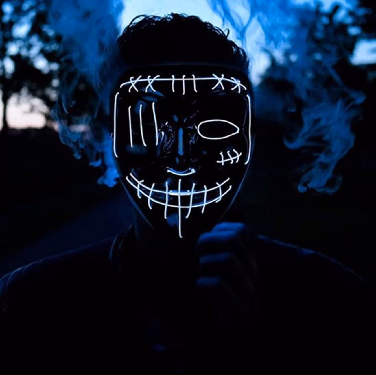 El Wire Purge 2 LED Mask