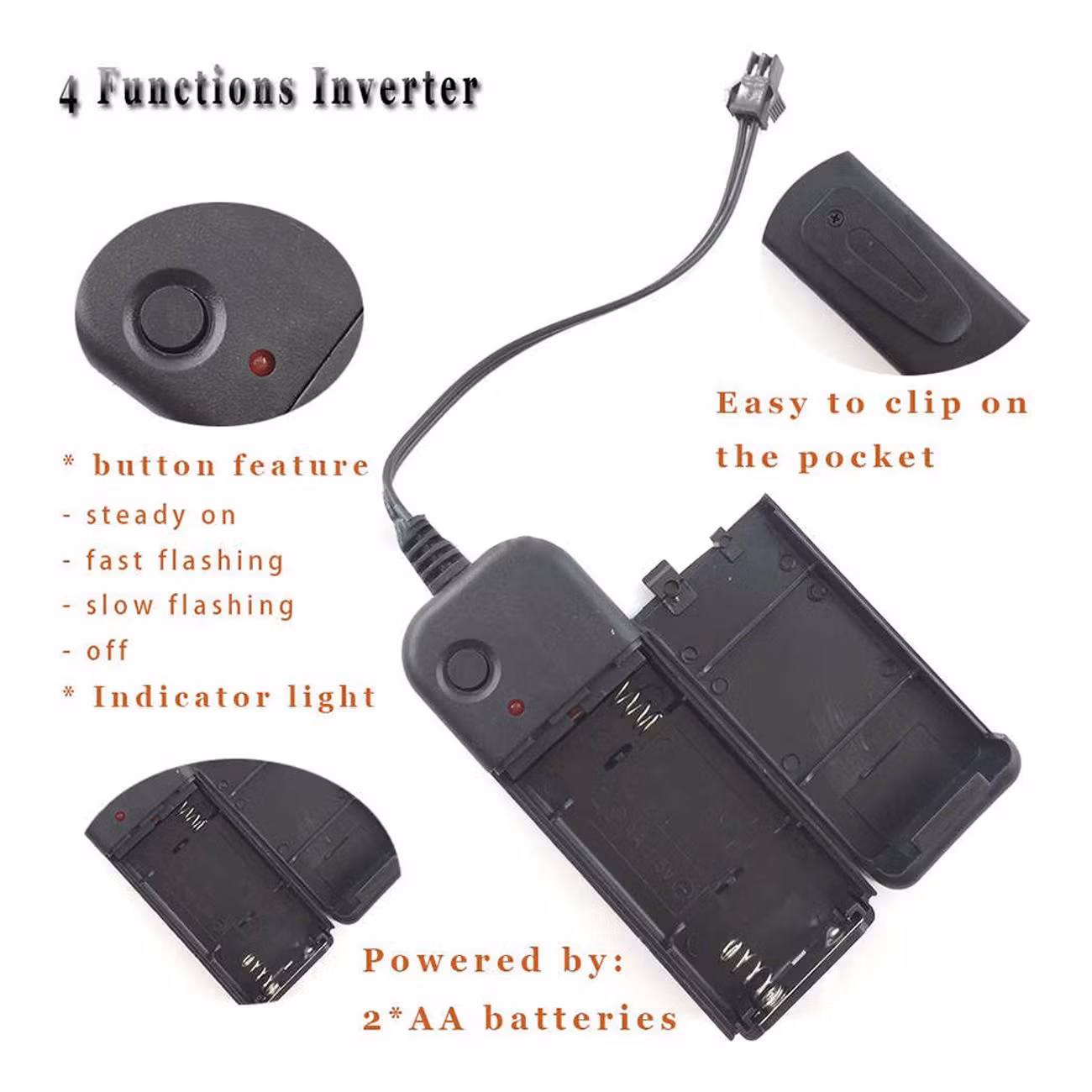 El Wire Purge 2 LED Mask