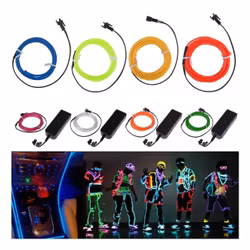 El Wire Batteridriven LED Slinga