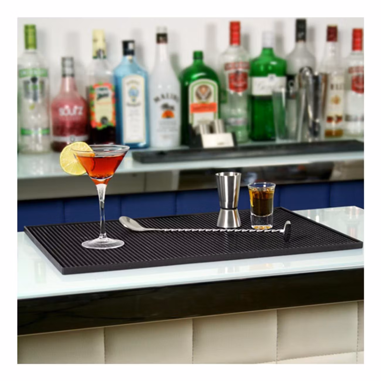 Gummibarmatta Rektangulär