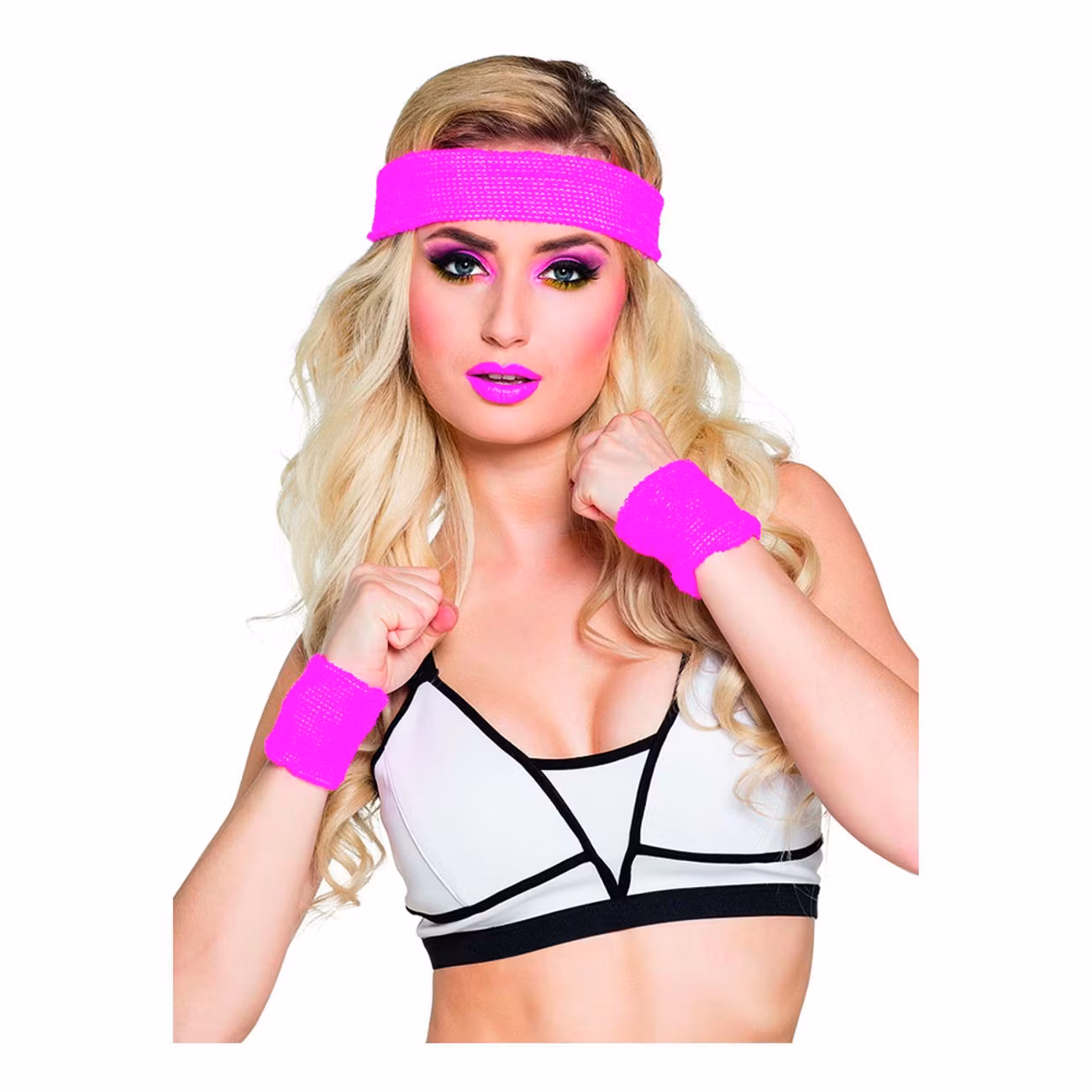 Svettband Neonrosa Kit