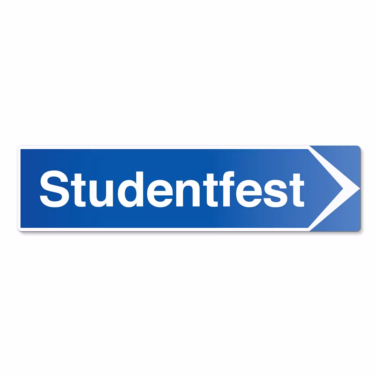 Hänvisningsskylt Studentfest