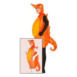 Sjöhäst Orange Maskeraddräkt