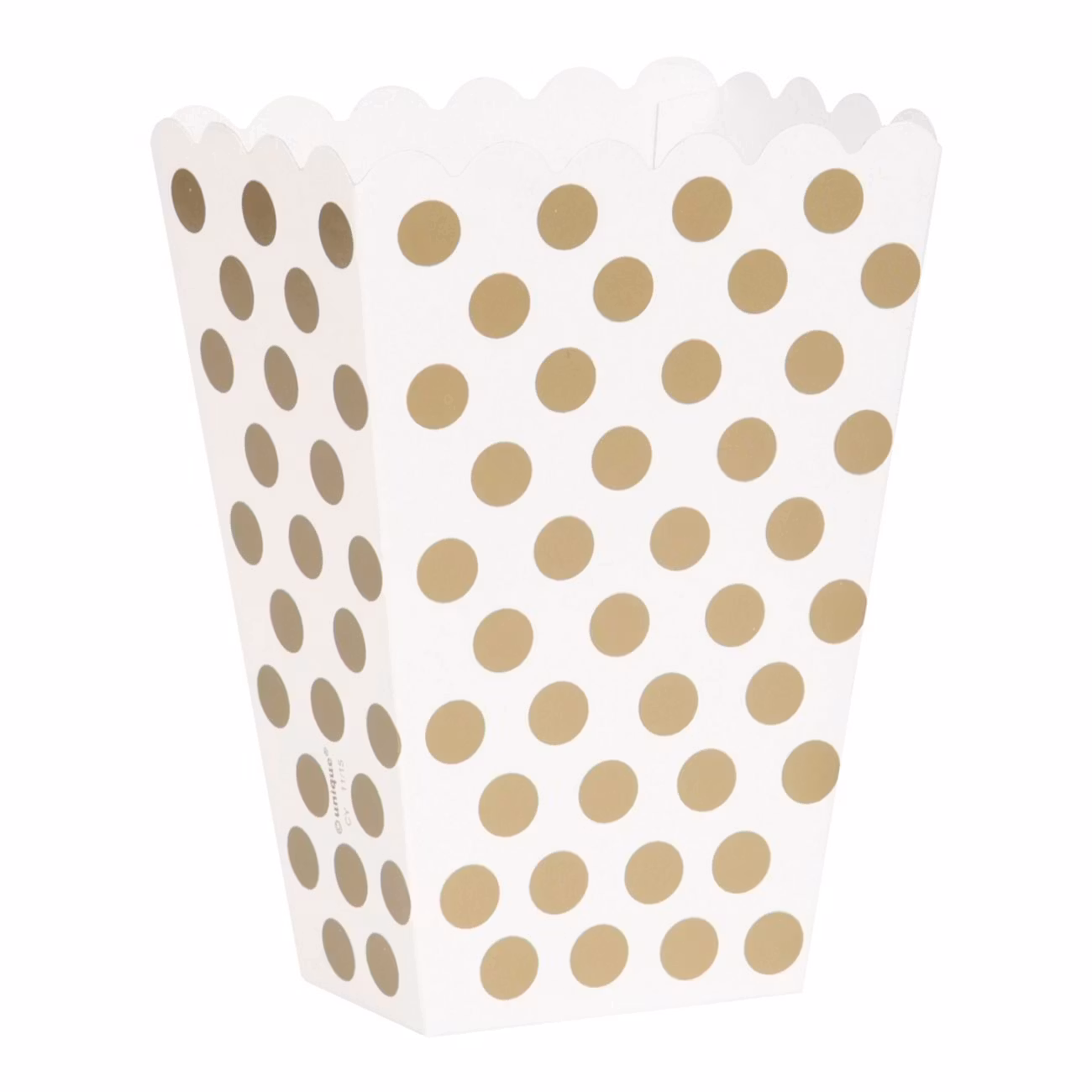 Popcornbägare Guld Prickig