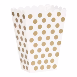 Popcornbägare Guld Prickig