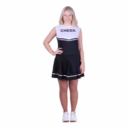 Hejarklacksledare Svart/Vit Maskeraddräkt