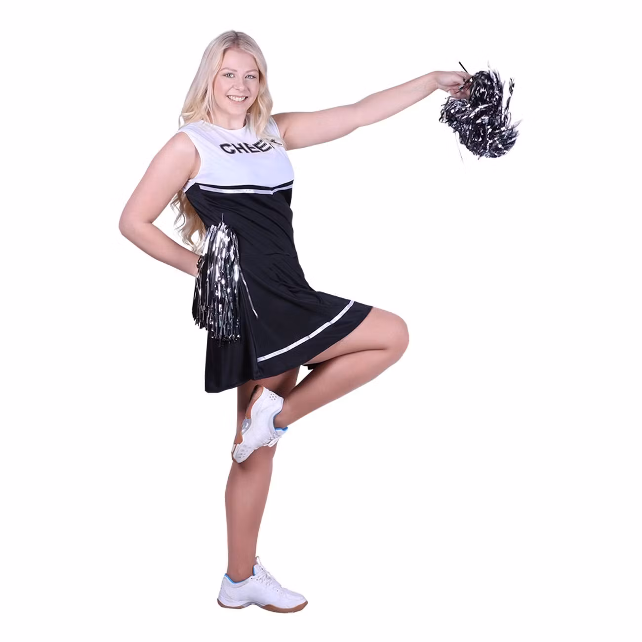 Hejarklacksledare Svart/Vit Maskeraddräkt