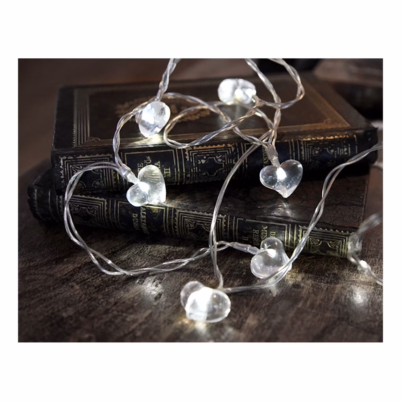 Ljusslinga Hjärtan Vita