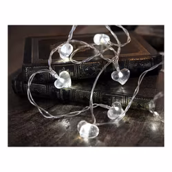 Ljusslinga Hjärtan Vita