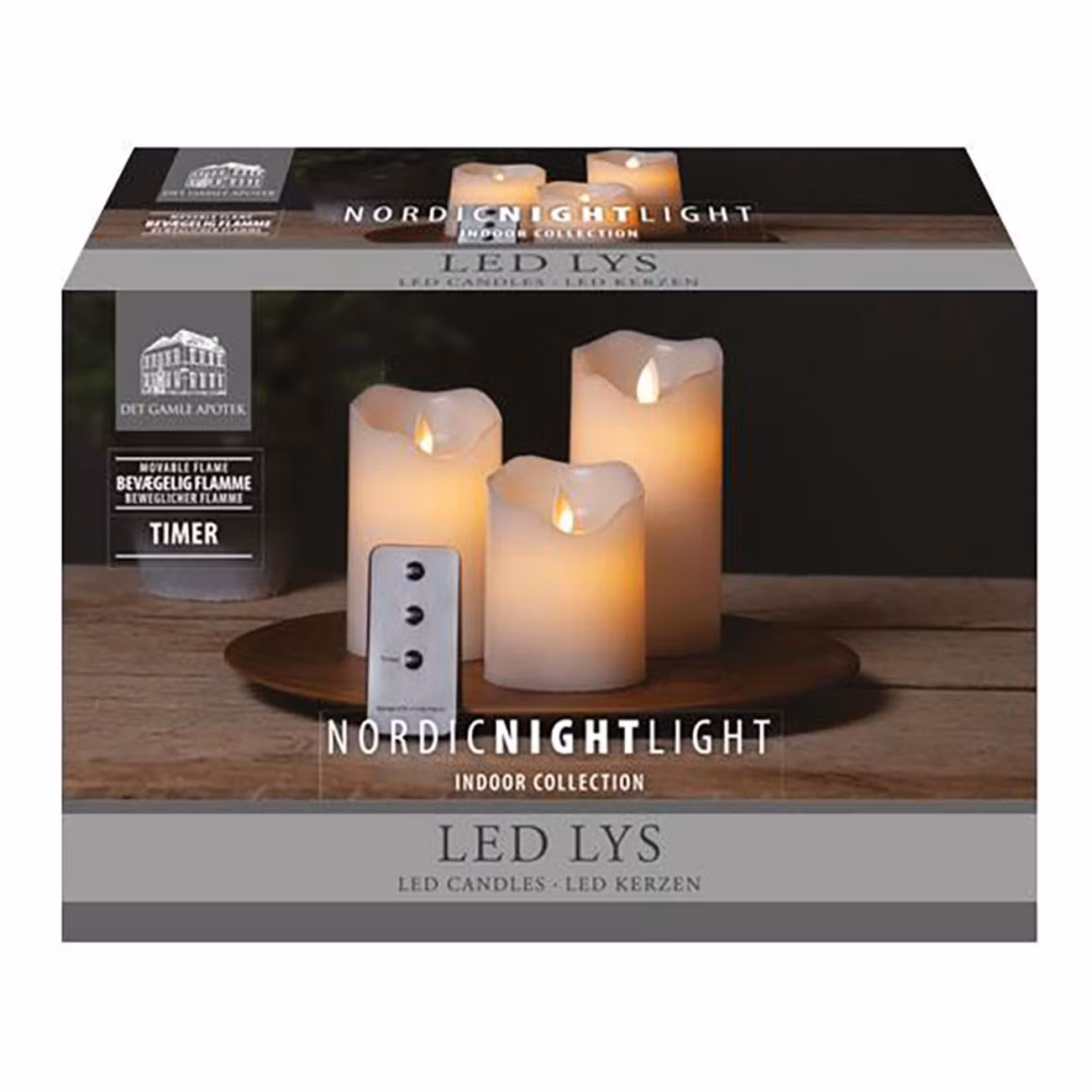 Blockljus LED med Fjärrkontroll