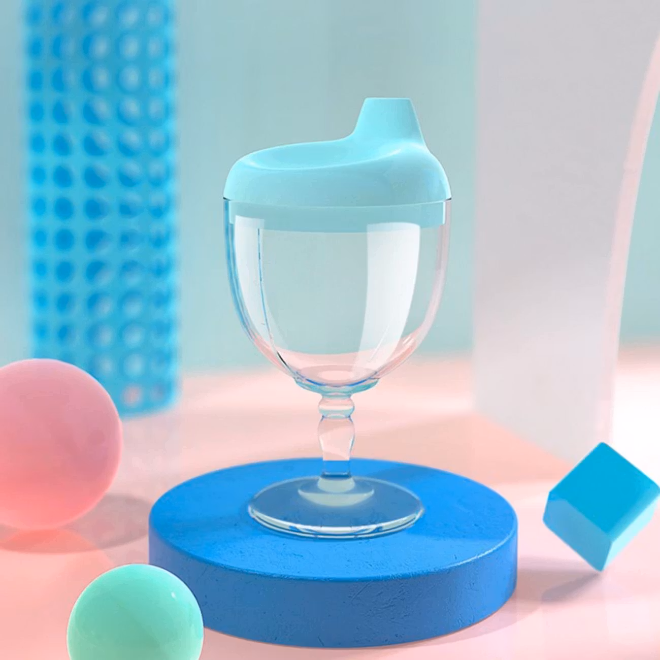 Nappflaska Vinglas för Vuxna