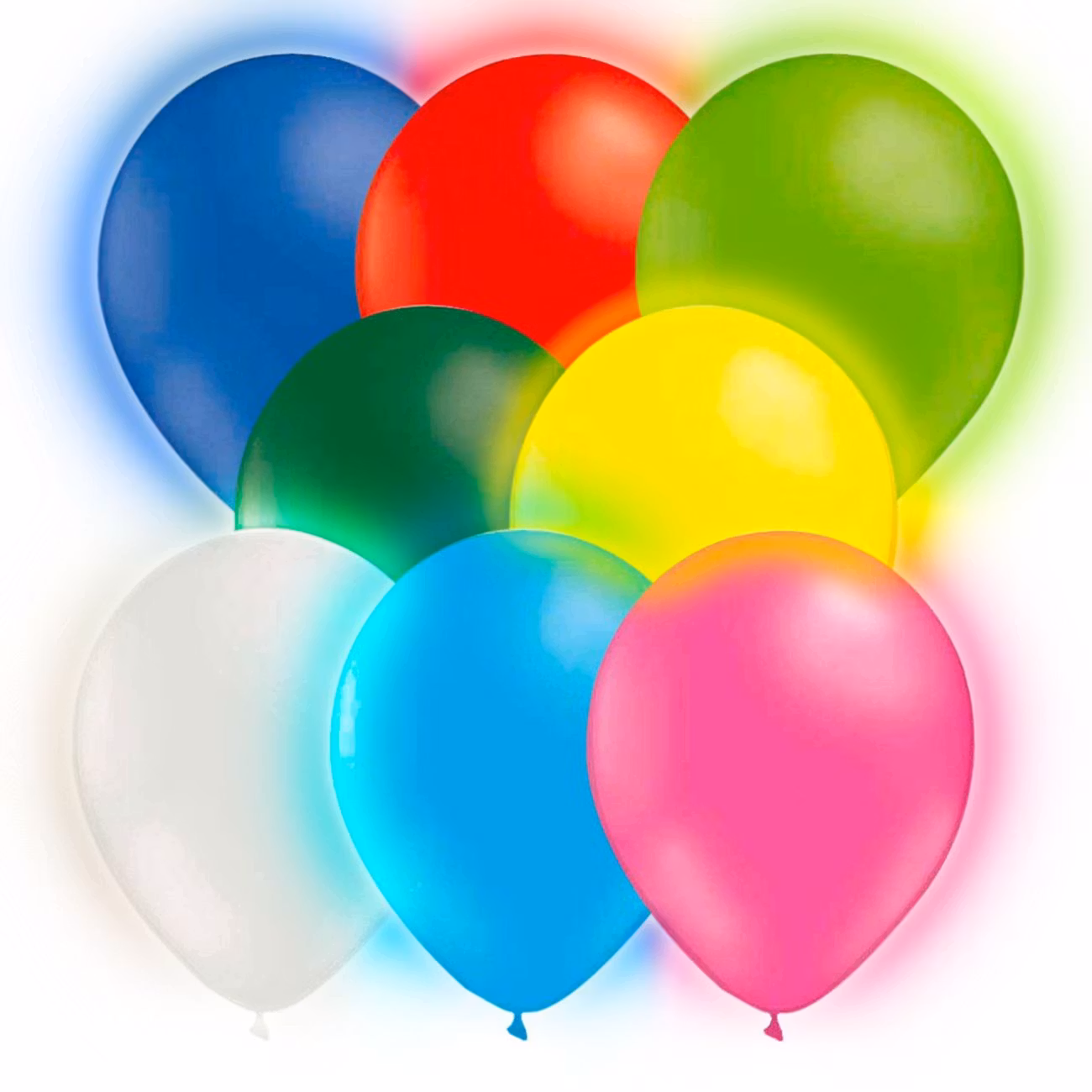 LED-Ballonger Flerfärgade