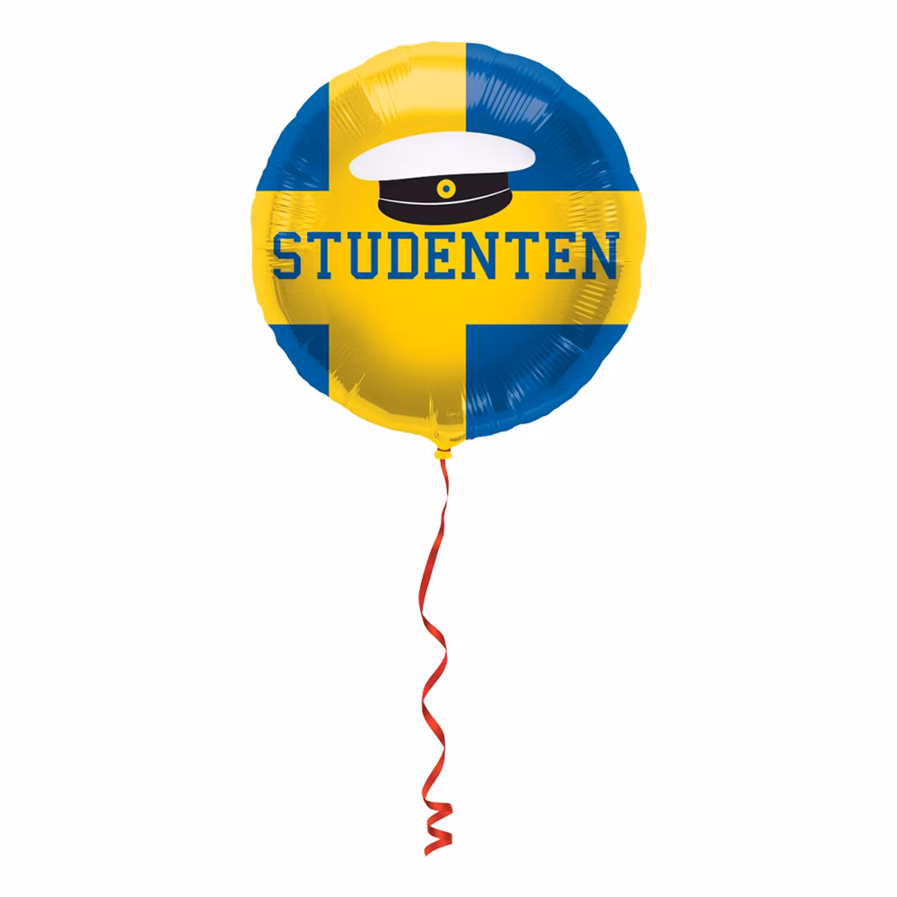 Folieballong Studenten Blå/Gul