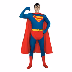 Second Skin Superman Maskeraddräkt