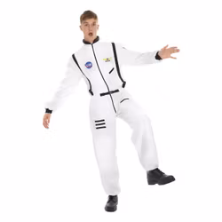 Astronaut Vit Maskeraddräkt