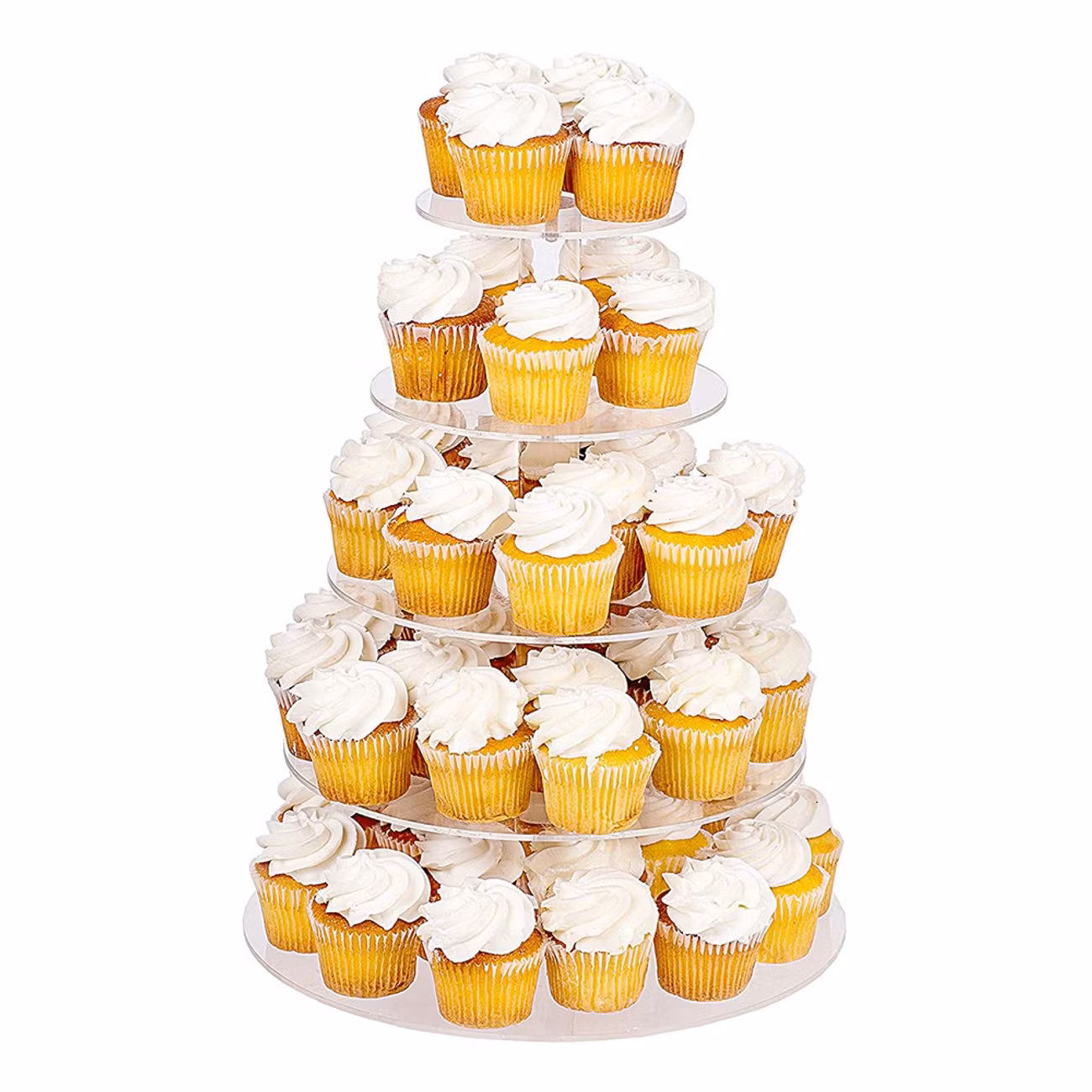 Cupcakeställ i Akrylplast Fem Våningar