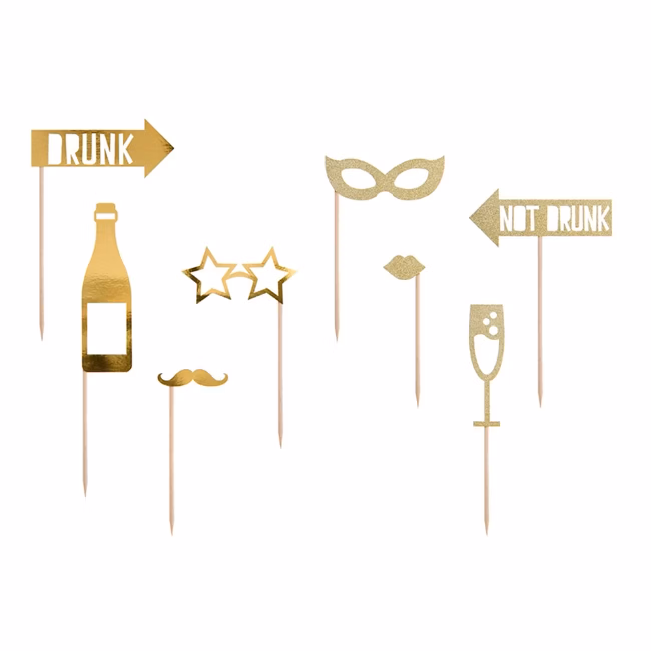 Foto Props Nyårsafton Guld