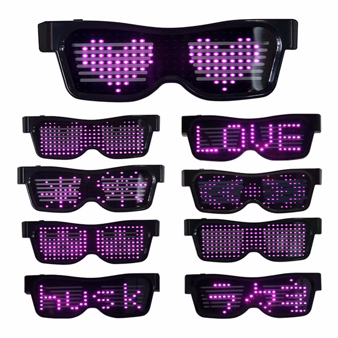 LED Bluetooth Glasögon