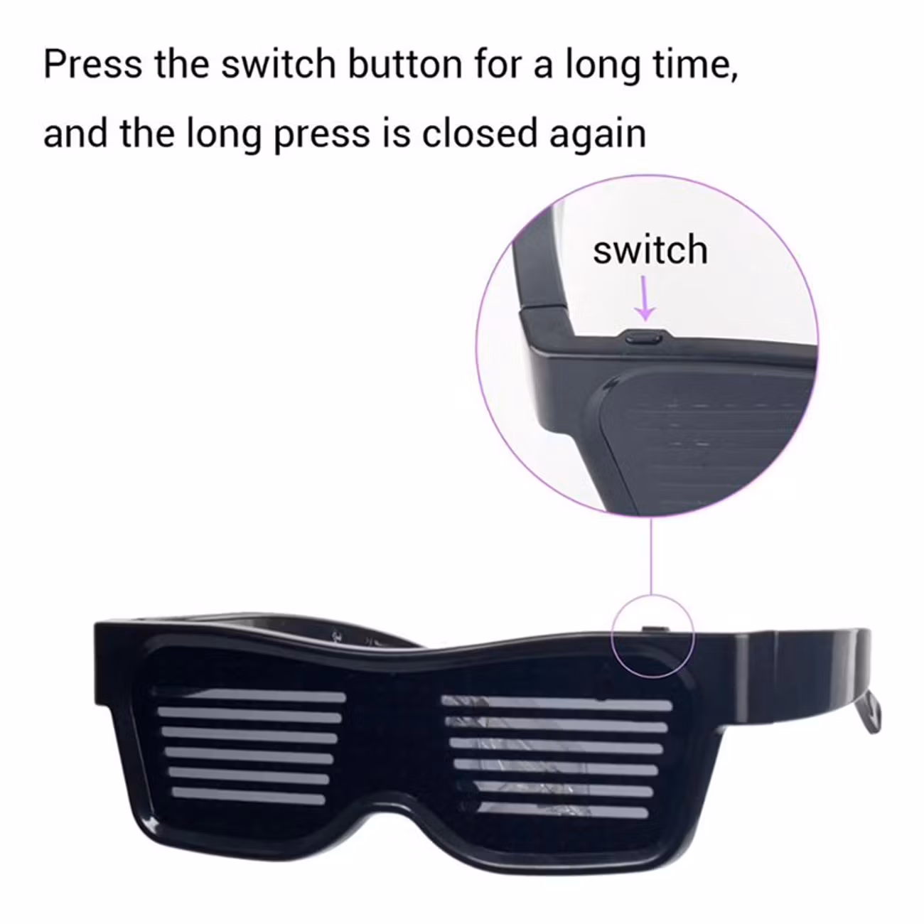 LED Bluetooth Glasögon