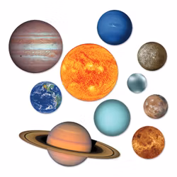 Pappersdekorationer Solsystemet