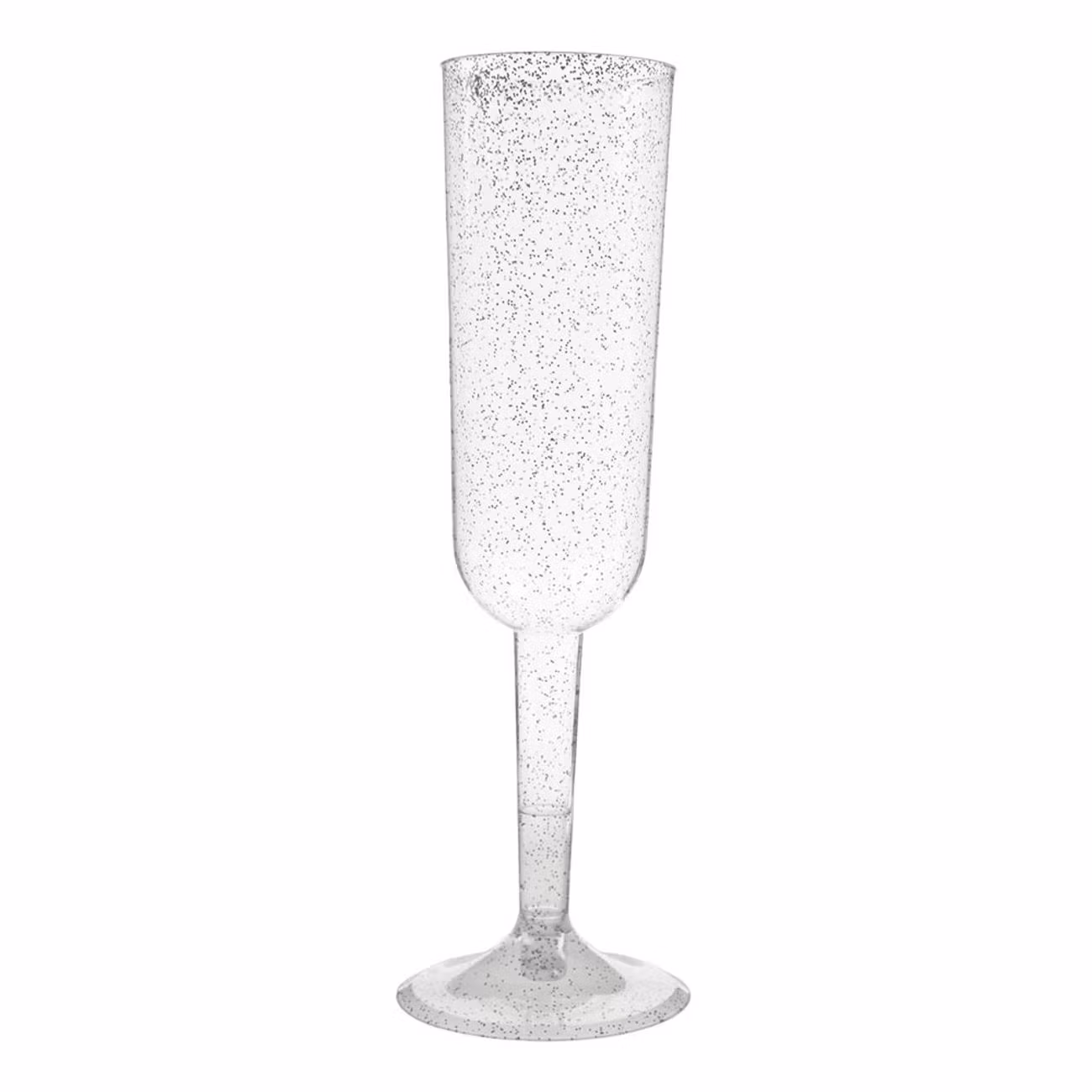 Champagneglas i Plast Silver Glitter