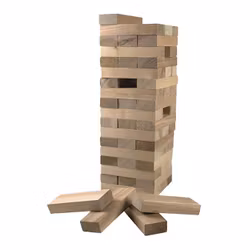 Klossar i Trä Trädgårdsspel