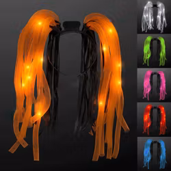 LED Diadem med Dreadlocks
